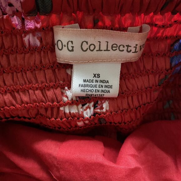 Band of Gypsies Maxi Dress Wonmens XS Red Floral Summer Sleeveless - Picture 5 of 5